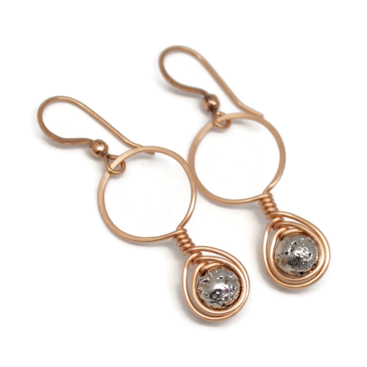 Pewter & Sterling Silver Turkey dangle Earrings-Thanksgiving- Bird –  Jewelia Designs
